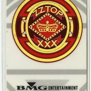 ZZ Top 1999 XXX Concert Tour BMG International Foil Laminated Backstage Pass