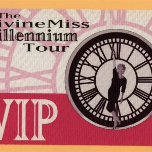 Bette Midler 1999 The Divine Millennium Tour VIP Backstage Pass