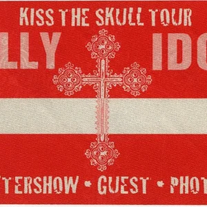 Billy Idol 2002 KISS the Skull Concert Tour After Show Backstage Pass