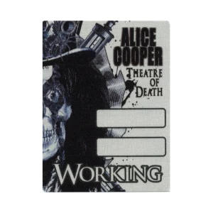 Alice Cooper 2009 Theatre of Death Concert Tour Working Backstage Pass