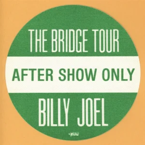 Billy Joel 1986 The Bridge Concert Tour After Show Backstage Pass