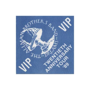 Allman Brothers 1989 20th Anniversary Concert Tour VIP Backstage Pass