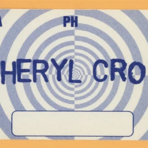 Sheryl Crow 2002 C'mon, C'mon Concert Tour Backstage Pass