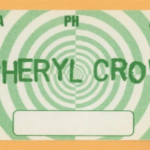 Sheryl Crow 2002 C'mon, C'mon Concert Tour Backstage Pass