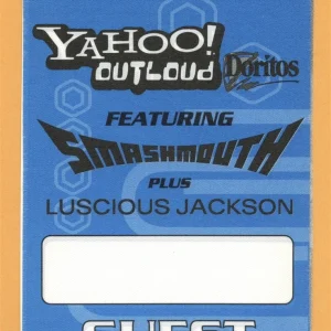 Smash Mouth 2000 Concert Tour GUEST Backstage Pass