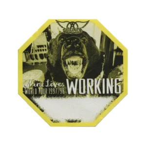 Aerosmith 1997 Nine Lives Concert Tour Working Backstage Pass