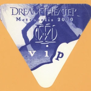 Dream Theater 2000 Metropolis Concert Tour VIP Backstage Pass