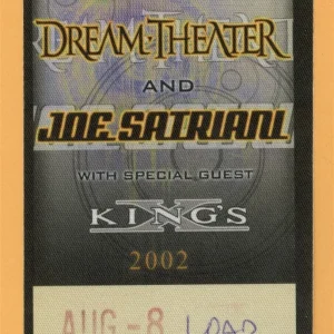Dream Theater 2002 Joe Satriani Kings X Concert Tour Backstage Pass