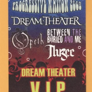 Dream Theater 2008 Opeth Concert Tour VIP Backstage Pass