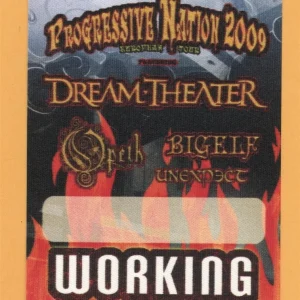 Dream Theater 2009 Opeth Concert Tour WORKING Backstage Pass