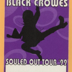 Black Crowes 1999 By Your Side Concert Tour Working Backstage Pass