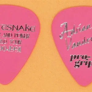 Whitesnake Adrian Vanderberg Vintage Guitar Pick - 1990 Liquer & Poker Tour