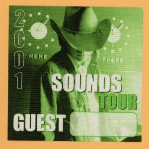 Dwight Yoakam 2001 Sounds Concert Tour GUEST Backstage Pass