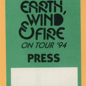 Earth Wind & Fire 1994 Concert Tour PRESS Backstage Pass