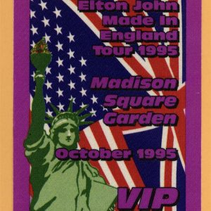 Elton John 1995 MSG Concert Tour VIP Backstage Pass
