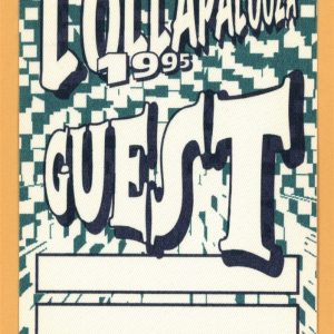 Sonic Youth 1995 w/ Hole & Beck Lollapalooza Concert Tour GUEST Backstage Pass