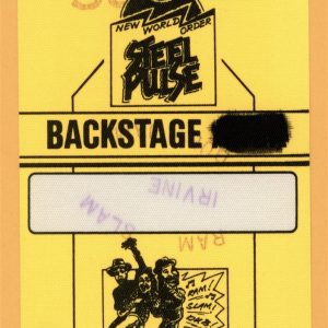 Steel Pulse 1994 New World Order Concert Tour Backstage Pass