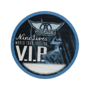 Aerosmith 1997 Nine Lives Concert Tour VIP Backstage Pass