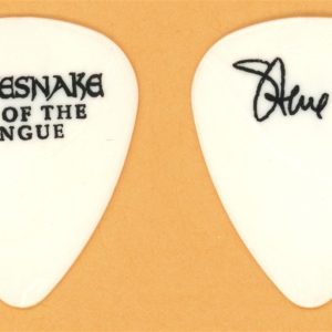 Whitesnake Steve Vai Vintage Guitar Pick - 1990 Slip of The Tongue Tour - WHITE