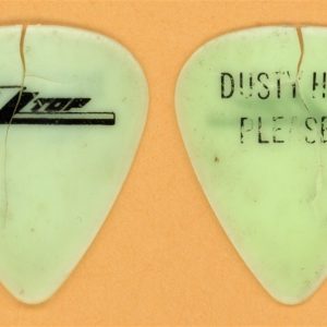 ZZ Top Dusty Hill Vintage Guitar Pick - 1984 Afterburner Tour - Stage Used