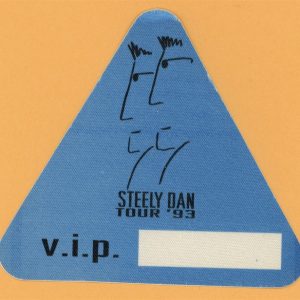 Steely Dan 1993 Concert Tour VIP Backstage Pass