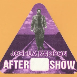 Joshua Kadison 1995 Concert Tour AFTER SHOW Backstage Pass