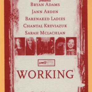 Bryan Adams 2002 Barenaked Ladies Concert Tour Working Backstage Pass