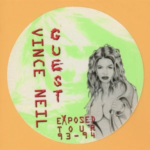 Motley Crue 1993 Vince Neil Exposed Concert Tour Guest Backstage Pass