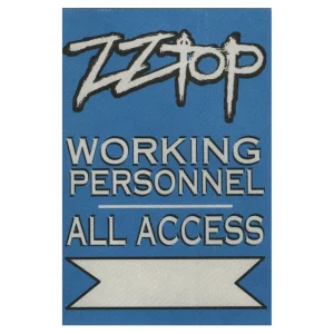 ZZ Top 2011 Rebels and Bandoleros Concert Tour All Access Backstage Pass