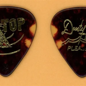 ZZ Top Dusty Hill Pleaser Vintage Guitar Pick - 1990 Recylcer Tour