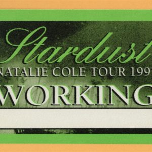 Natalie Cole 1997 Stardust Concert Tour WORKING Backstage Pass