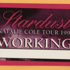 Natalie Cole 1997 Stardust Concert Tour WORKING Backstage Pass