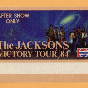 The Jacksons 1984 Michael Jackson Concert Tour AFTER SHOW Backstage Pass