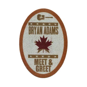Bryan Adams 2009 Bare Bones Concert Tour Meet & Greet Backstage Pass