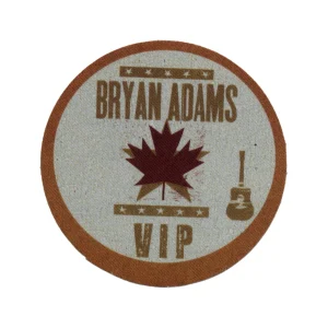 Bryan Adams 2009 Bare Bones Concert Tour VIP Backstage Pass