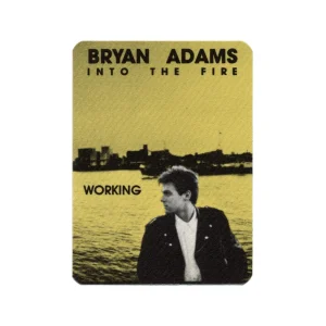 Bryan Adams 1987 Into the Fire Concert Tour Working Backstage Pass