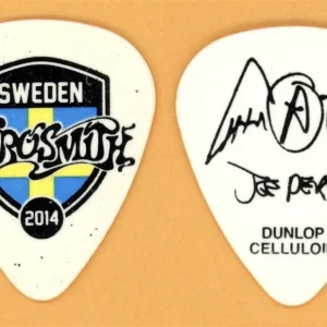 Aerosmith Joe Perry Authentic Original Guitar Pick - 2014 Tour Sweden