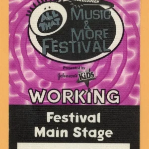 98 Degrees 2000 w/ Aaron Carter Nikelodeon Music & More Festival Backstage Pass