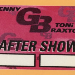 Kenny G 1996 Secrets Concert Tour w/ Toni Braxton AFTER SHOW Backstage Pass