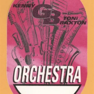 Kenny G 1996 Secrets Concert Tour w/ Toni Braxton ORCHESTRA Backstage Pass