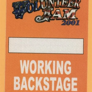Charlie Daniels Band 2001 Concert Tour WORKING Backstage Pass