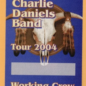 Charlie Daniels Band 2004 Concert Tour WORKING Backstage Pass