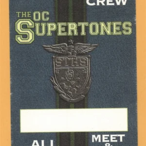 The OC Supertones 2000 Concert Tour VIP Backstage Pass