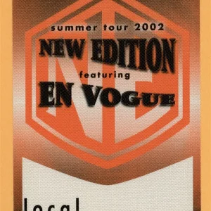 New Edition 2002 w/ En Vogue Concert Tour CREW Backstage Pass
