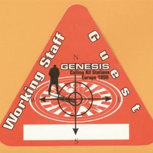 Genesis 1998 Calling All Stations Concert Tour WORKING Backstage Pass