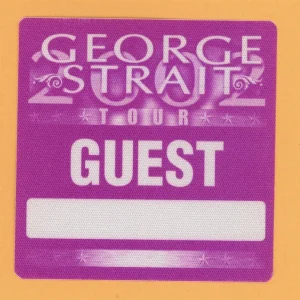 George Strait 2002 Road Less Traveled Concert Tour GUEST Backstage Pass