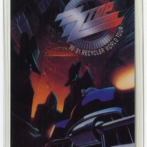 ZZ Top 1990 Recycler Concert Tour Staff Crew Laminated Backstage Pass