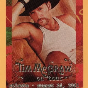 Tim McGraw 2001 Set This Circus Down Concert Tour Radio Backstage Pass
