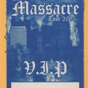 50 Cent 2005 Massacre Tour VIP Backstage Pass