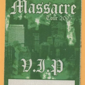 50 Cent 2005 Massacre Tour VIP Backstage Pass